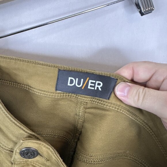 DUER N2X Relaxed Taper Performance Pants Men’s 40x32 Tan Stretch - Picture 5 of 9